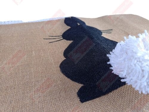 Jute Mat Placemat, Pet Mat, Rabbit Lover Gift - Image 2