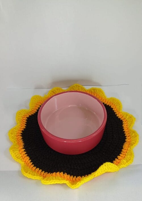 Sunflower Water Bowl Mat - Image 2